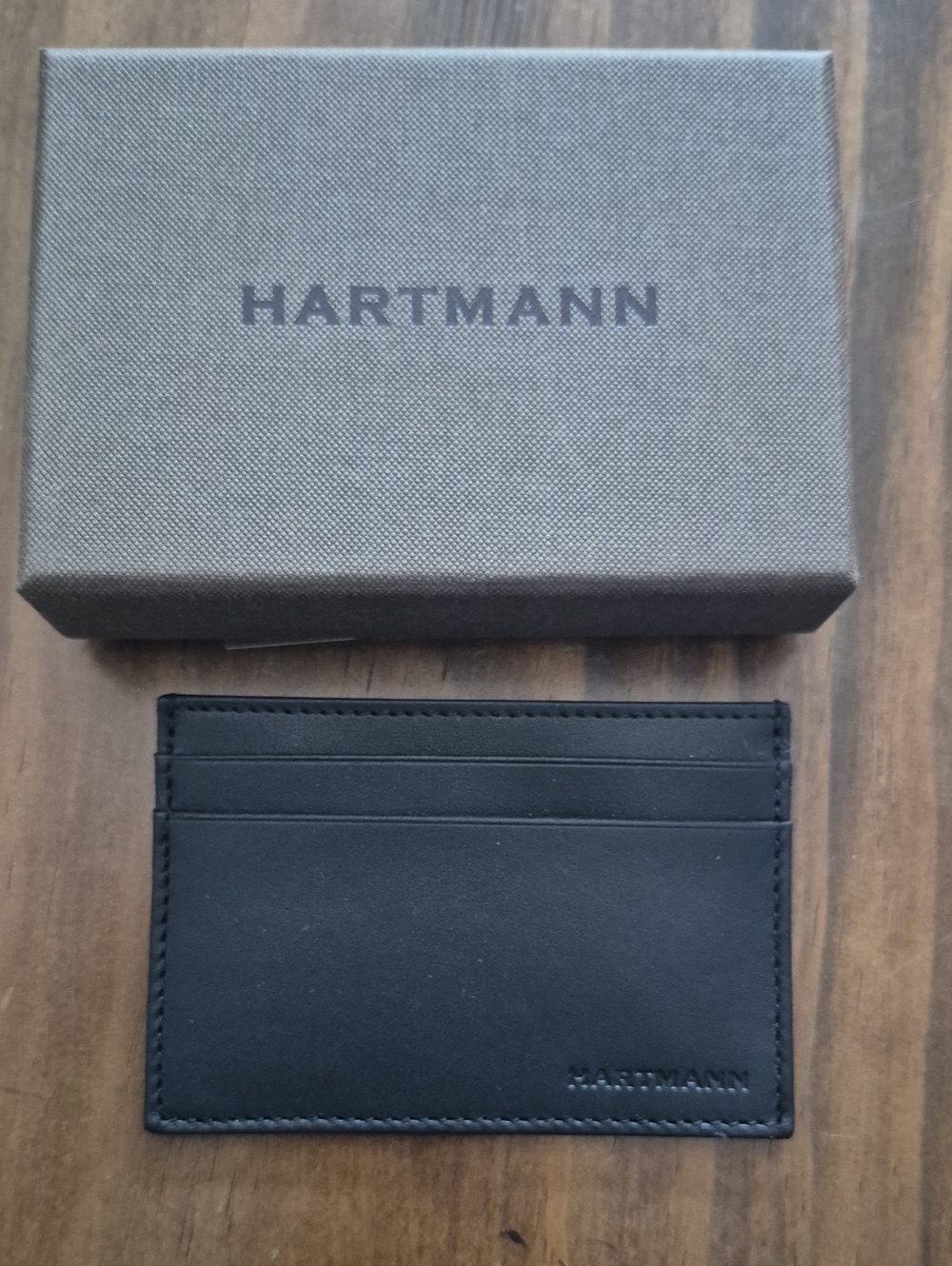 Hartmann Black Leather Card Case,  NIB.